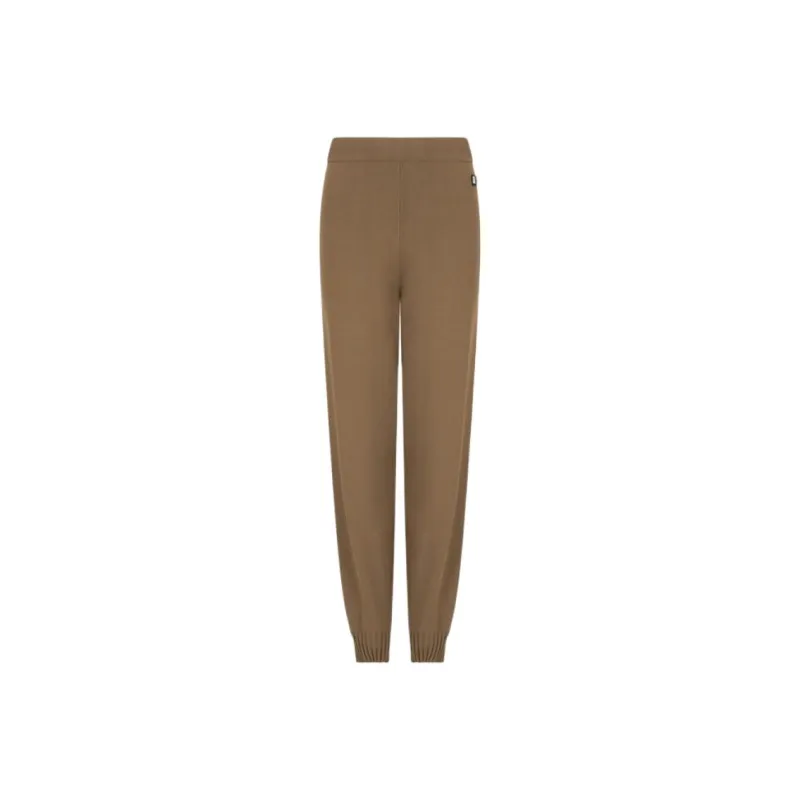 ARMANI EXCHANGEAE SS25 Knitted Sweatpants Women's Tan-0