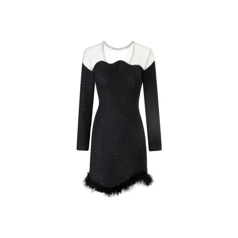 Misi Camii Long Sleeved Dresses Women's Black-0