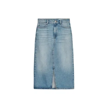 ZARA Denim Long Skirt Women's Medium Blue