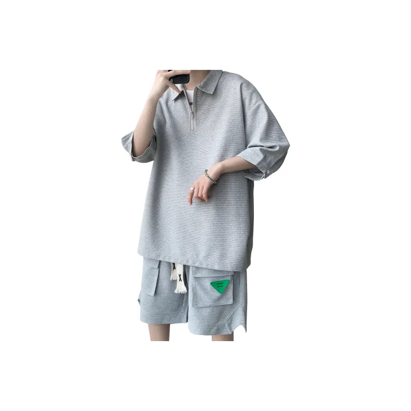 ZWWWZ Shirt Matching Set Unisex-11