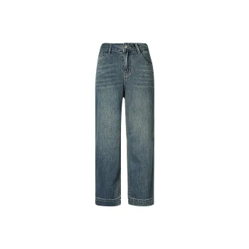 BEAUTIFUL CONFESSION Jeans Women's Vintage Dark Blue