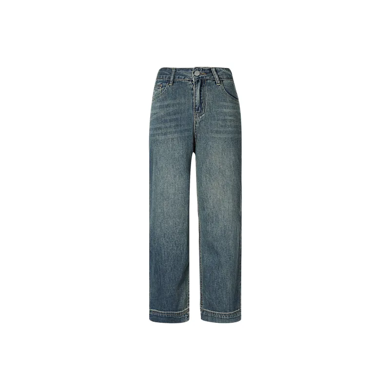 BEAUTIFUL CONFESSION Jeans Women's Vintage Dark Blue-0