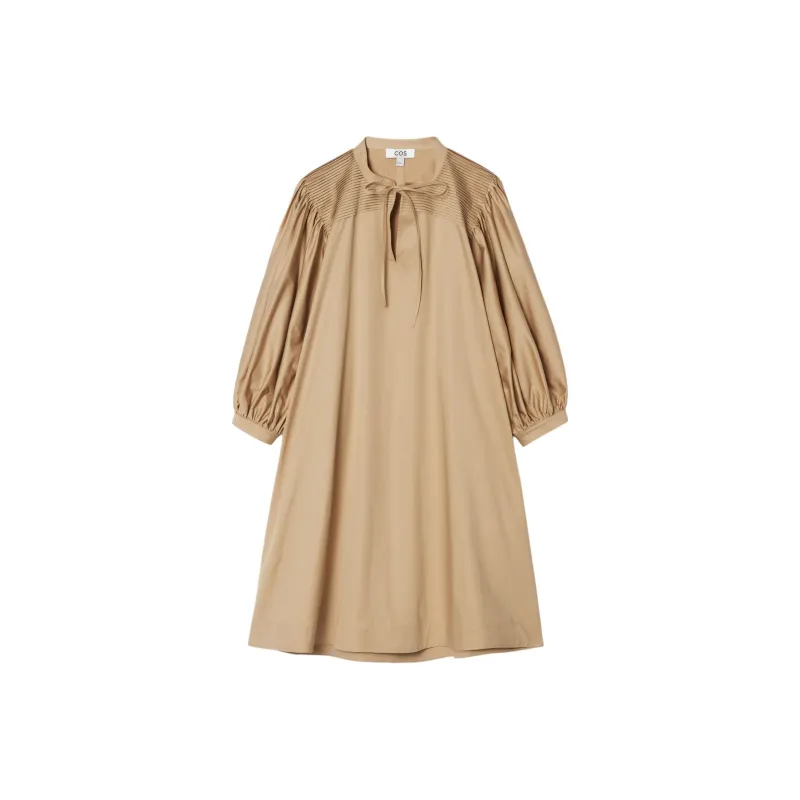COS Long Sleeved Dresses Women's Beige-0