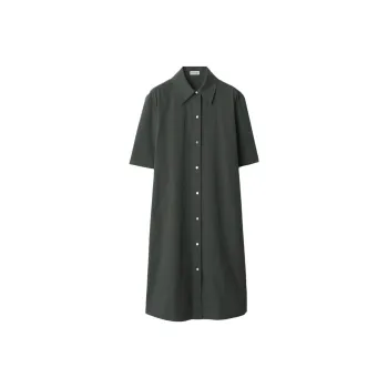 Burberry Straight point Collar Cotton blend Dress