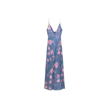 ZARA Slip Dresses Women's Blue
