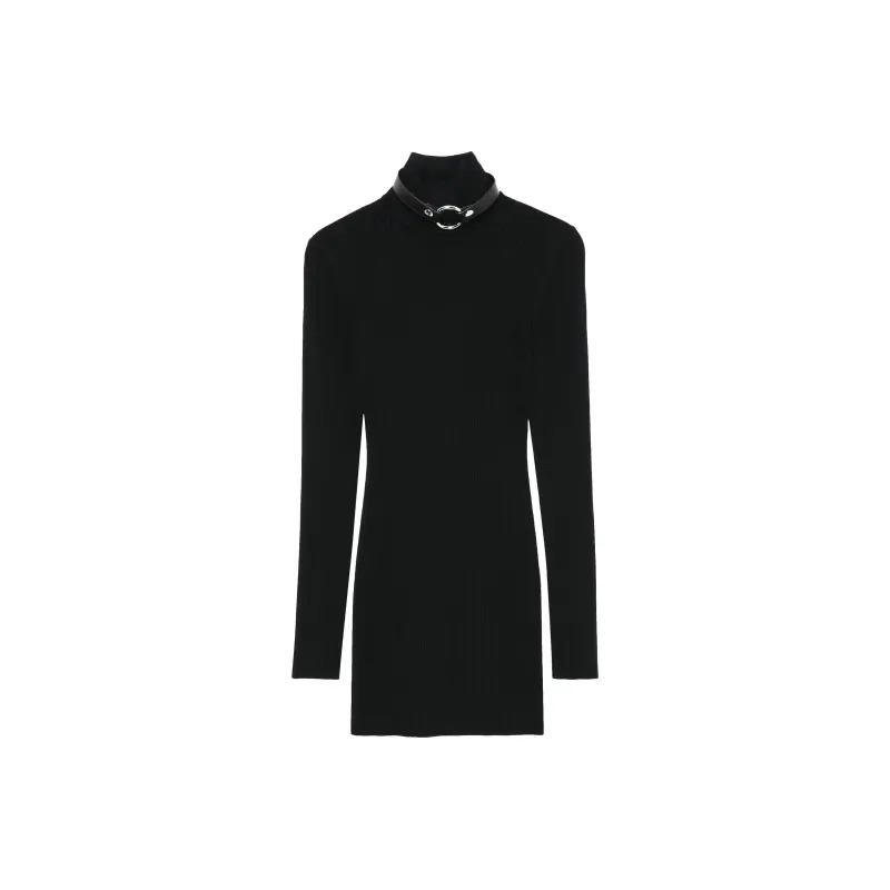1017 ALYX 9SM Long-Sleeved Dresses Women's Obsidian Black Color-0