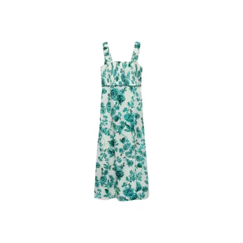ZARA Slip Dresses Women's Green