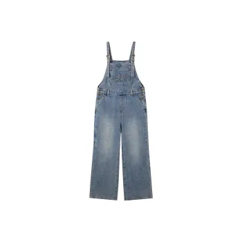 LEDIN Overalls Women's Faded Denim Blue