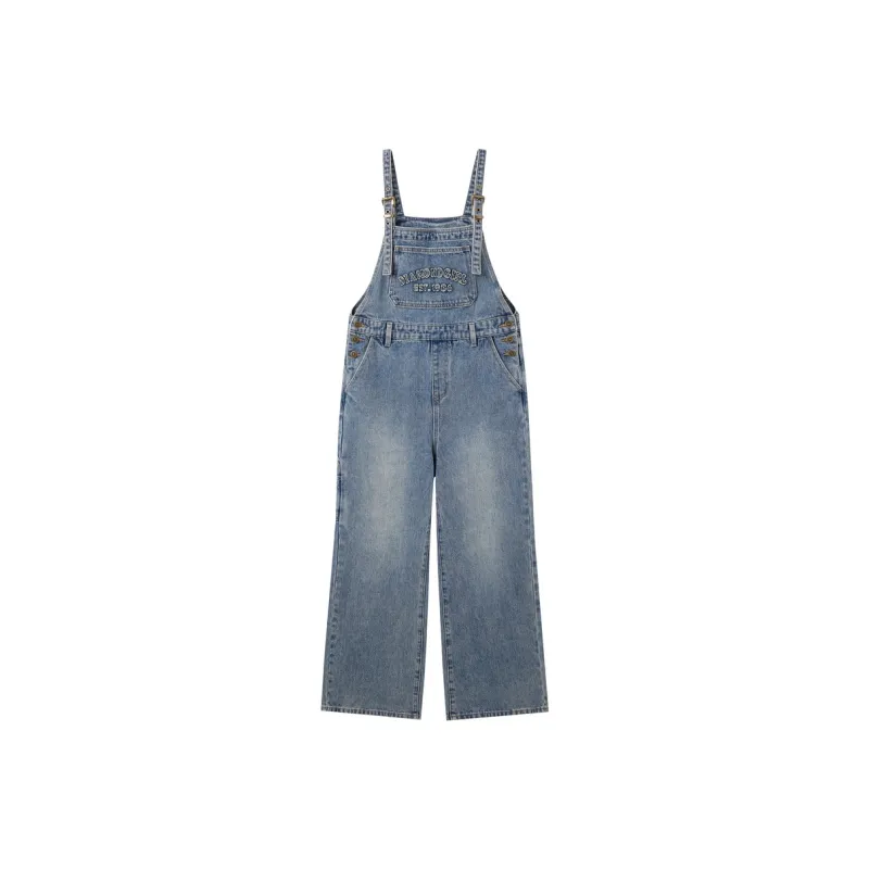 LEDIN Overalls Women's Faded Denim Blue-0