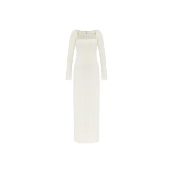 CASABLANCA Textured Knitted Maxi Dress