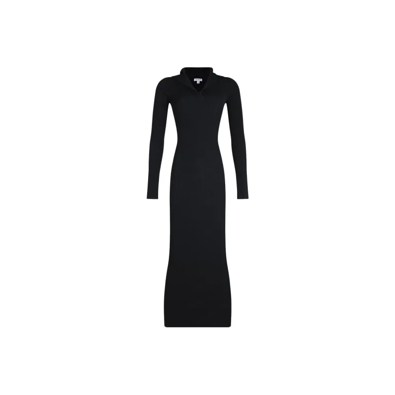 Alaia Ribbed Knit Dress-0