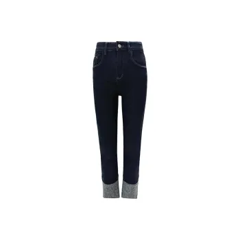 ZNZX Jeans Women's Deep Sea Blue
