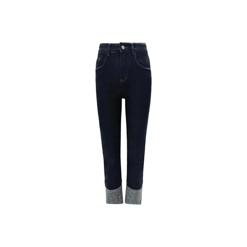ZNZX Jeans Women's Deep Sea Blue-0