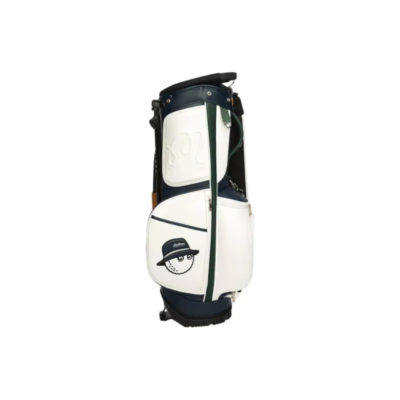 Malbon Golf Polyurethane Storage Bag Unisex White-3