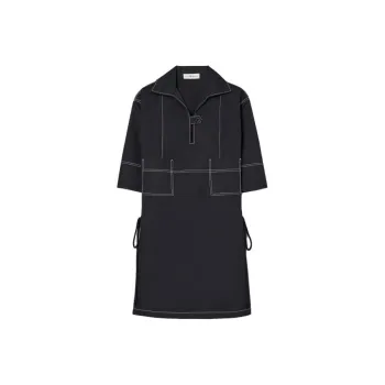 TORY BURCH SS23 Long Sleeved Dress Women's Black