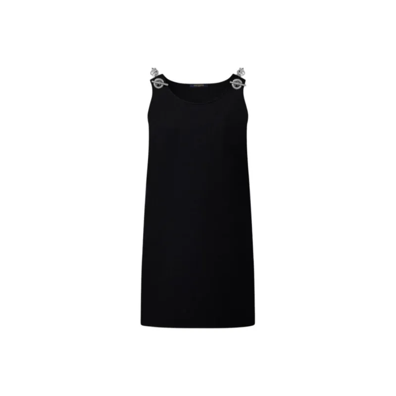 LOUIS VUITTON Chain Strap Technical Gabardine Dress-0