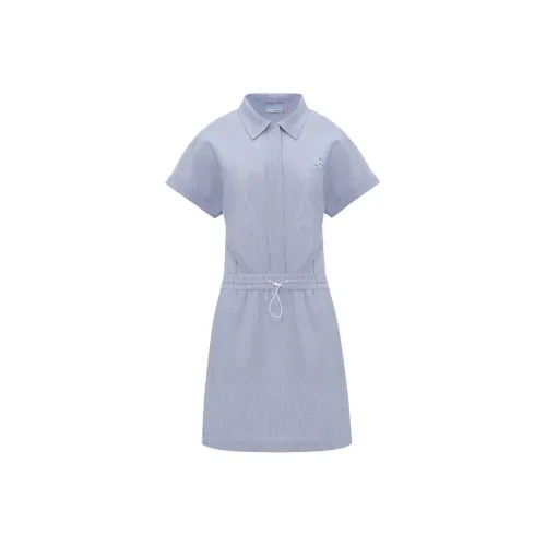 LI NING 1990 x Clove Short Sleeved Dress Women's Shadow Purple Blue