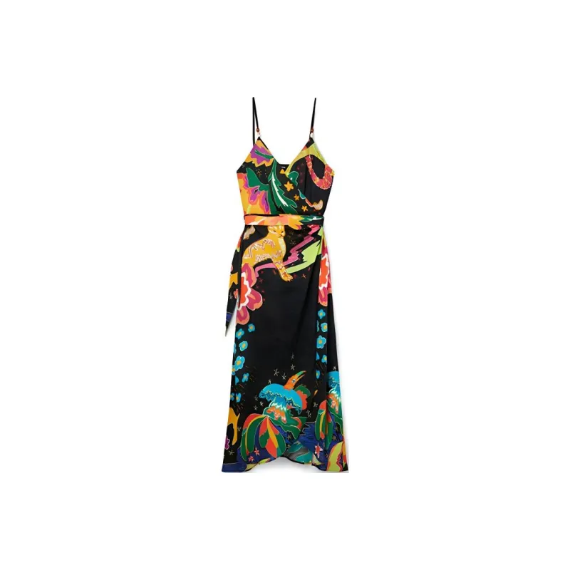 Desigual Slip Dress Women's Black-0