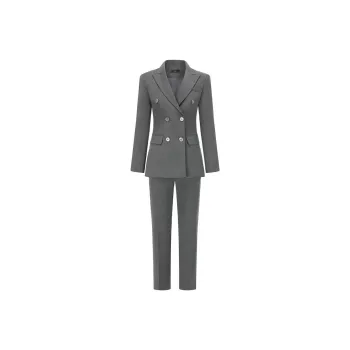 ONE SHALLOW Urban Chic Style Business Suit Women's Gray