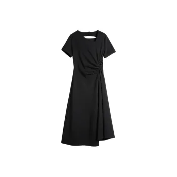 ELLE Short Sleeved Dress Women's Black