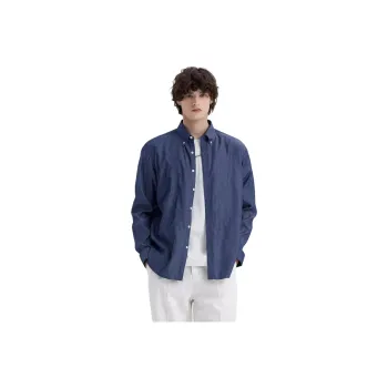WILD LEADER Shirts Men Dark Blue[CW5158547]