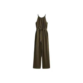 H&M Jumpsuit Women's Dark Khaki Green