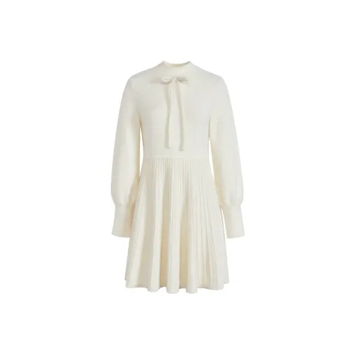 KUOSE Long Sleeved Dress Women's Apricot