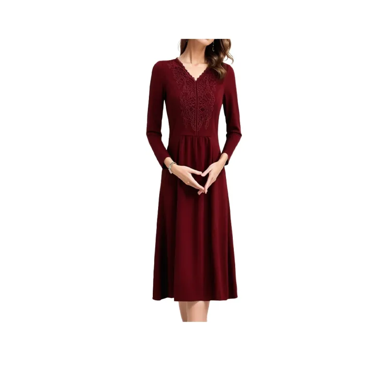 Mapping Long Sleeved Dresses Women's-0