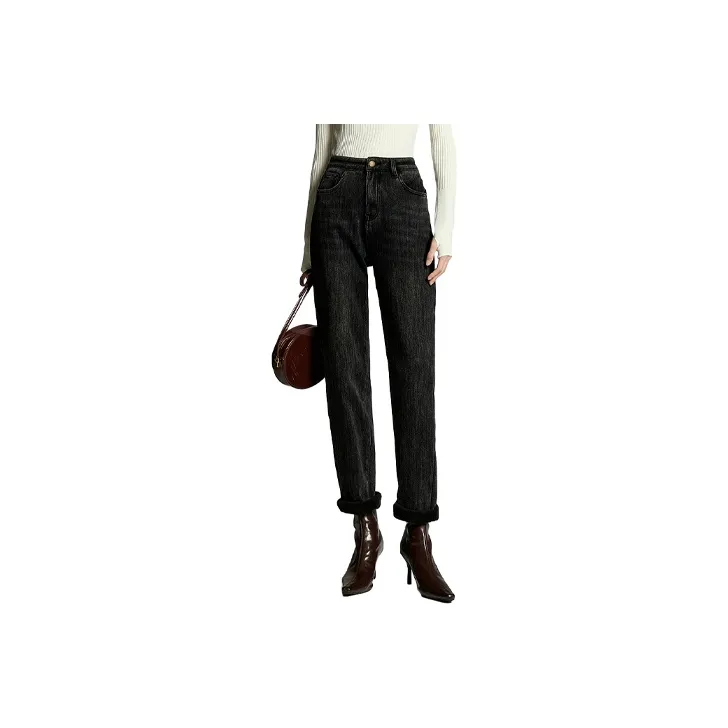 Initial Language Jeans Women's Black-0