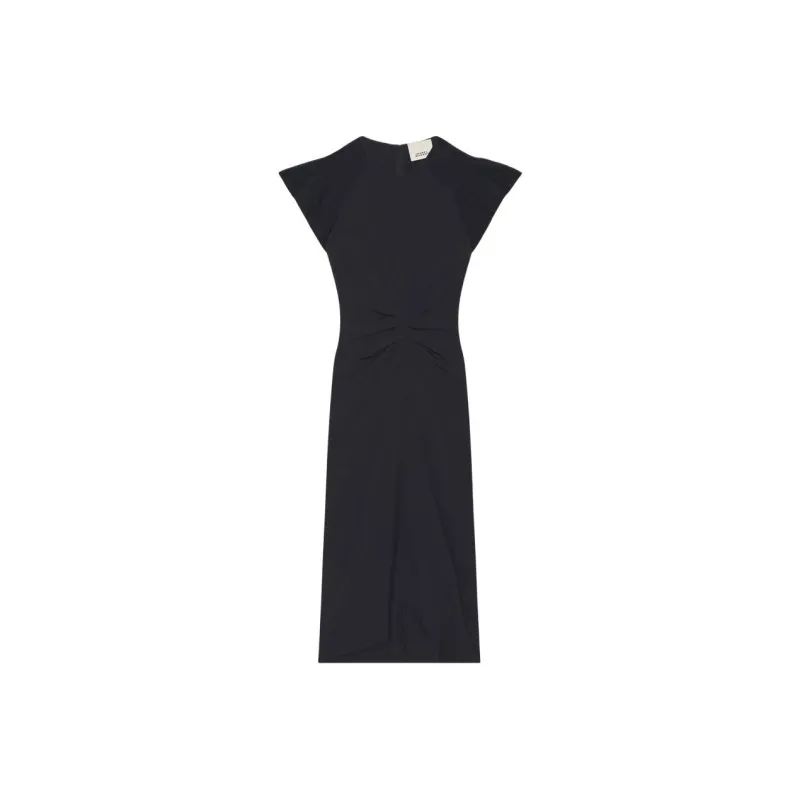 ISABEL MARANT Cap Sleeved Ruched Detail Dress-0