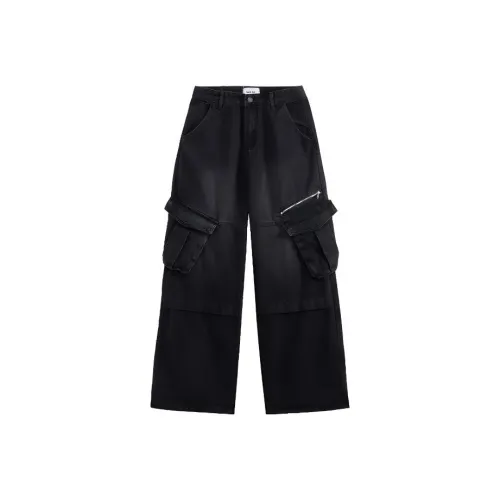 LESS BEARS Jeans Unisex Black