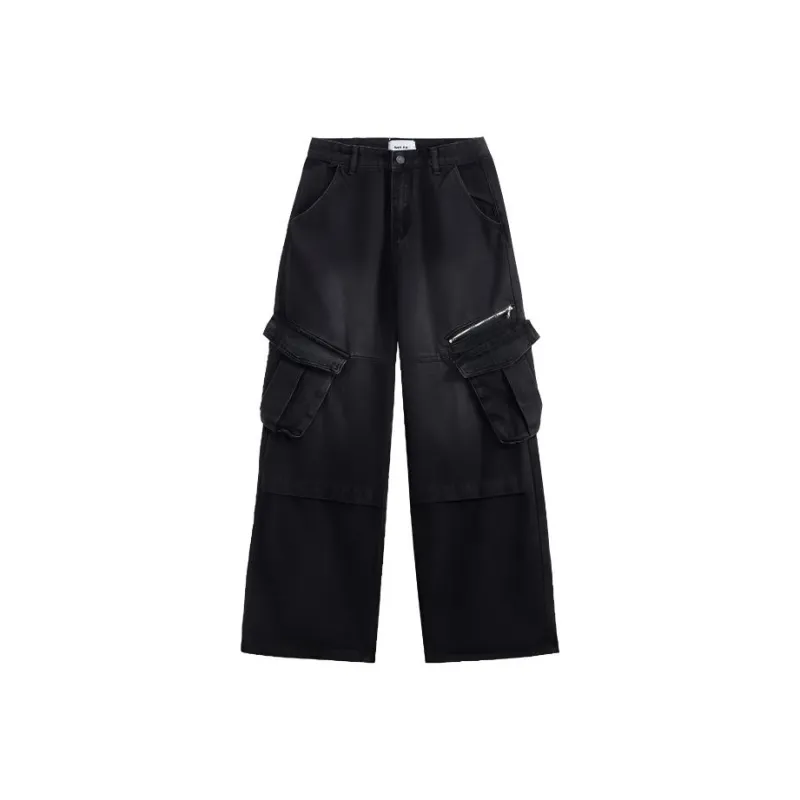 LESS BEARS Jeans Unisex Black-0