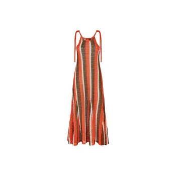 FENDI FW23 Sleeveless Dress Women's Orange