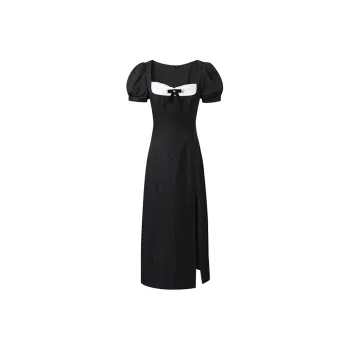 CPAURA Short Sleeved Dresses Women's Black