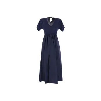 WEEKEND MaxMara Bronzo V Neck Short Sleeved Dress