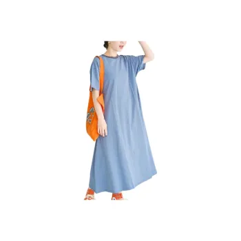 FREAK'S STORE Short Sleeved Dress Women's Clear Black Blue