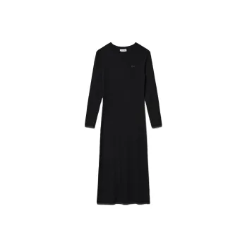 LACOSTE Long Sleeved Dress Women's Black