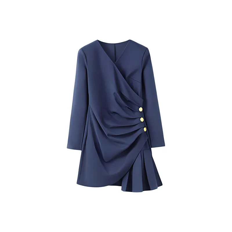 KEAB Long-Sleeved Dresses Women's Blue-0