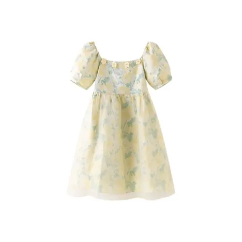SECFLY OFFICIAL Short Sleeved Dress Women's Apricot