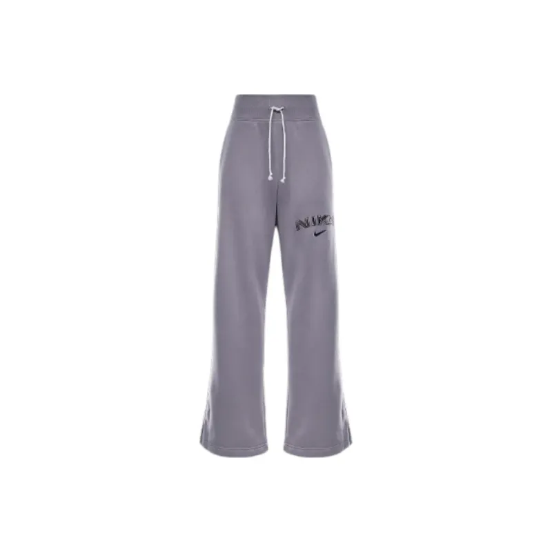 Nike Sportswear Phoenix Fleece Women's High-Waisted Wide-Leg Logo Pants-0