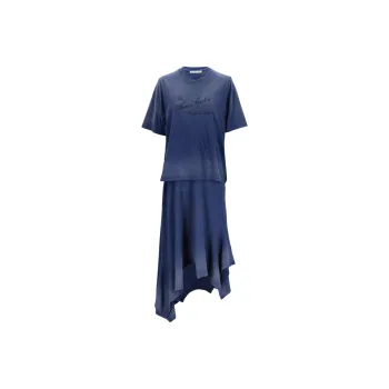 Acne Studios Short Sleeved Dress Women's Blue