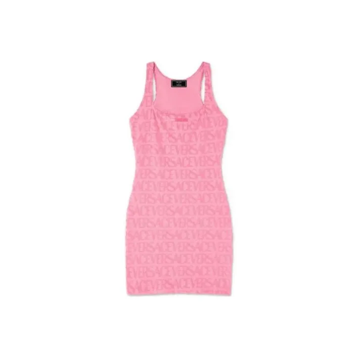 VERSACE Sleeveless Dresses Women's Pink-0