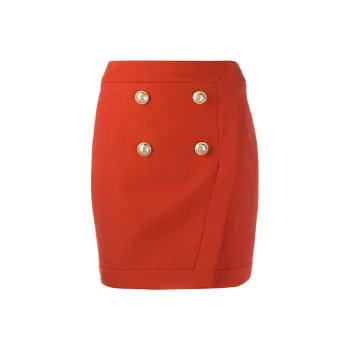 BALMAIN Casual Short Skirts Women's Red