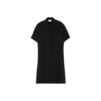 St. John Crepe-de-chine Shirt Dress