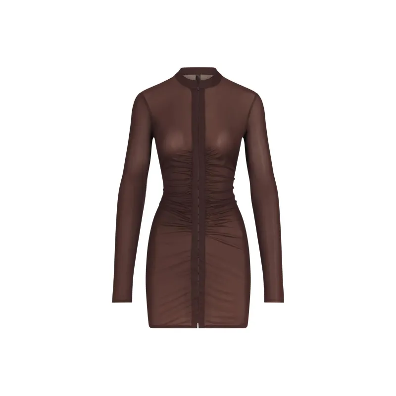 Skims Long-Sleeved Dresses Women's Cocoa-0