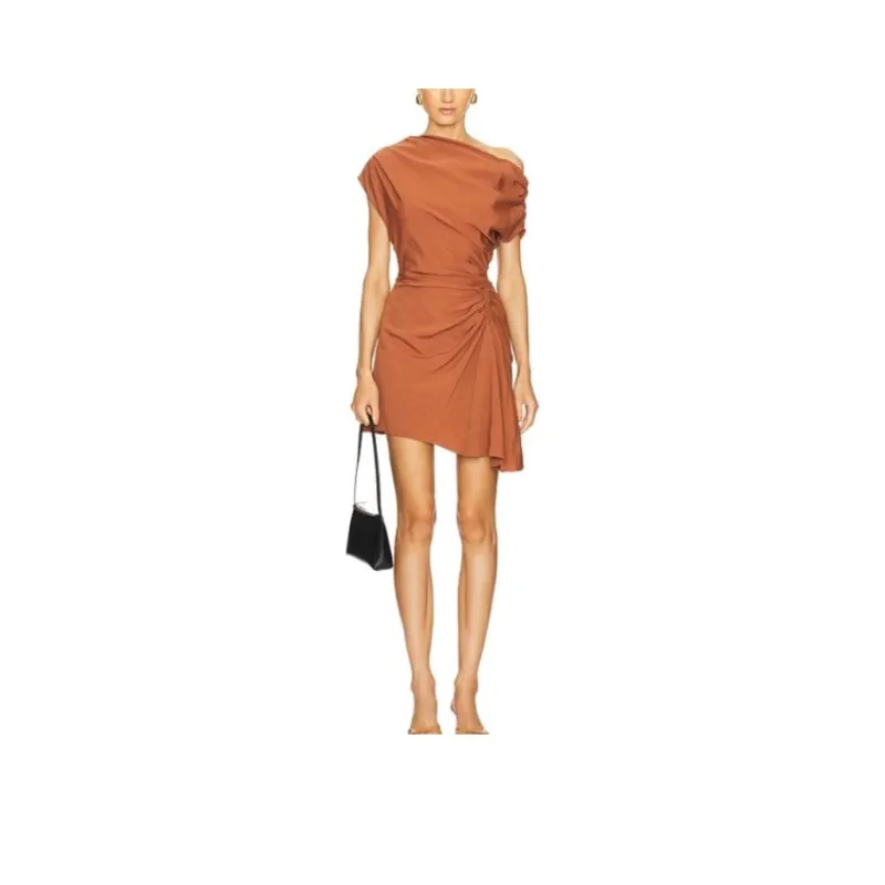 A.L.C. Short-Sleeved Dresses Women's Rusty Red-0