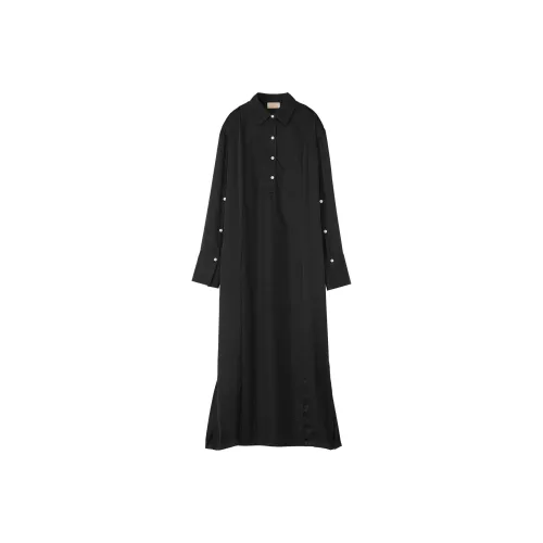 Onitsuka Tiger Long-Sleeved Dresses Women's Black