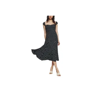 Reformation Short-Sleeved Dresses Women's Black