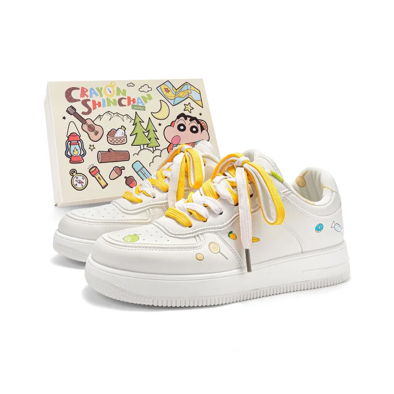 Crayon Shinchan Low Top Skateboard Shoes Unisex-37