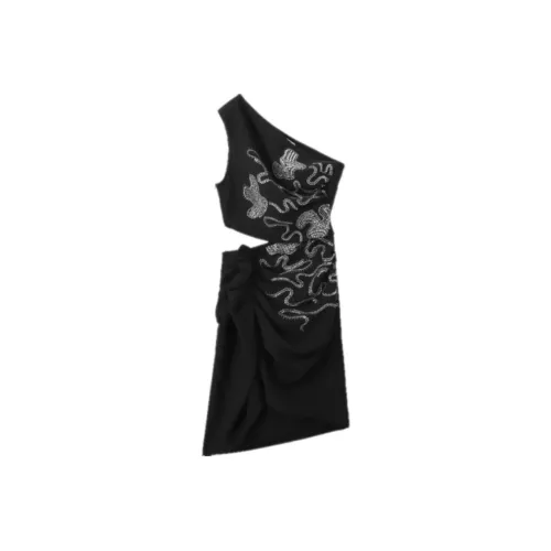 IRO NIGHT High shine Abstract Detail Dress